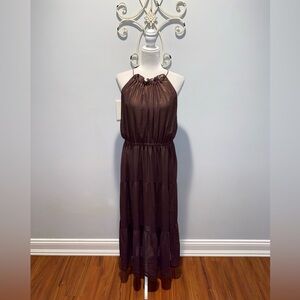 Vera Wang Elegant Brown Dress